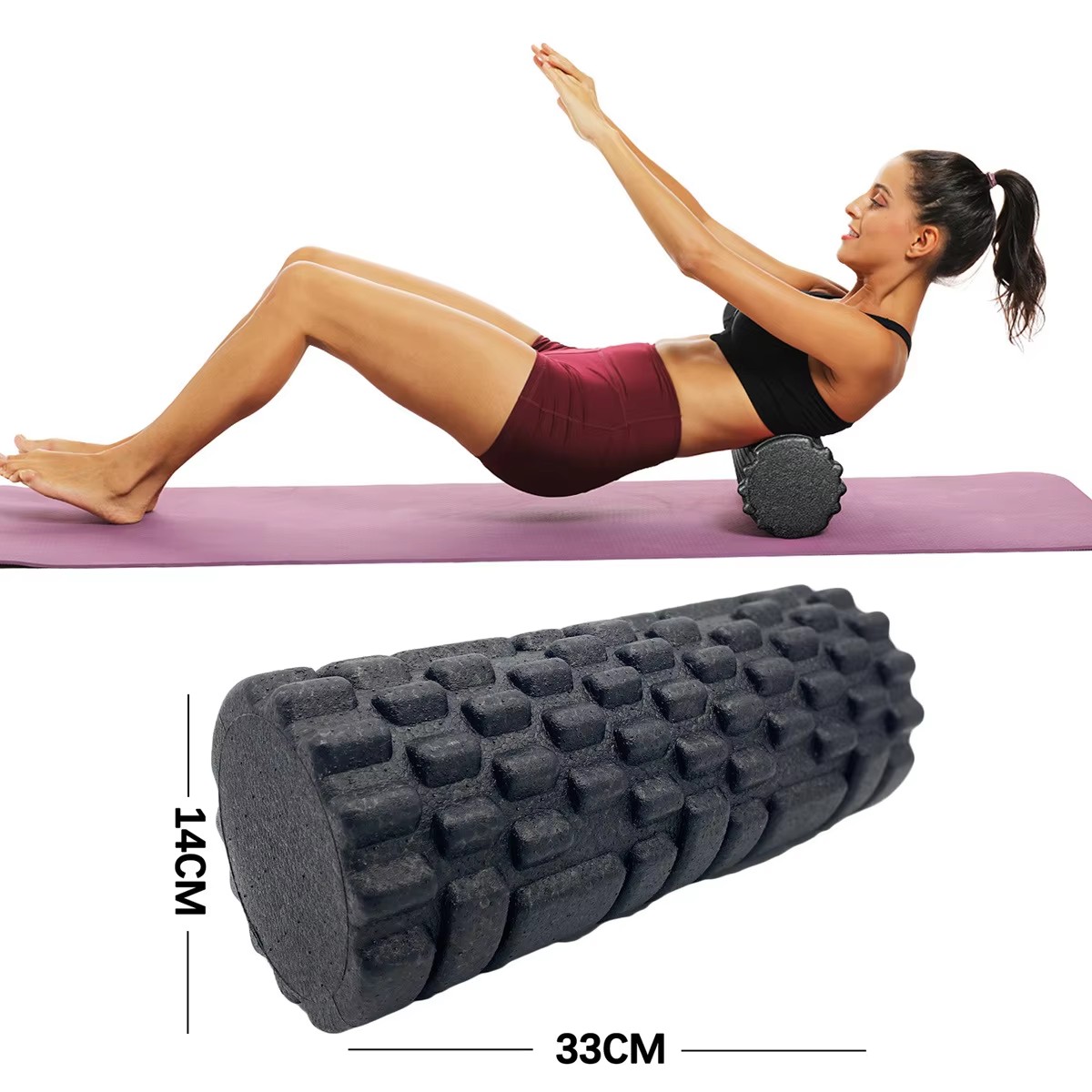 Health Wellness Fitness - 30/33 cm Fitness Schaum Roller Yoga