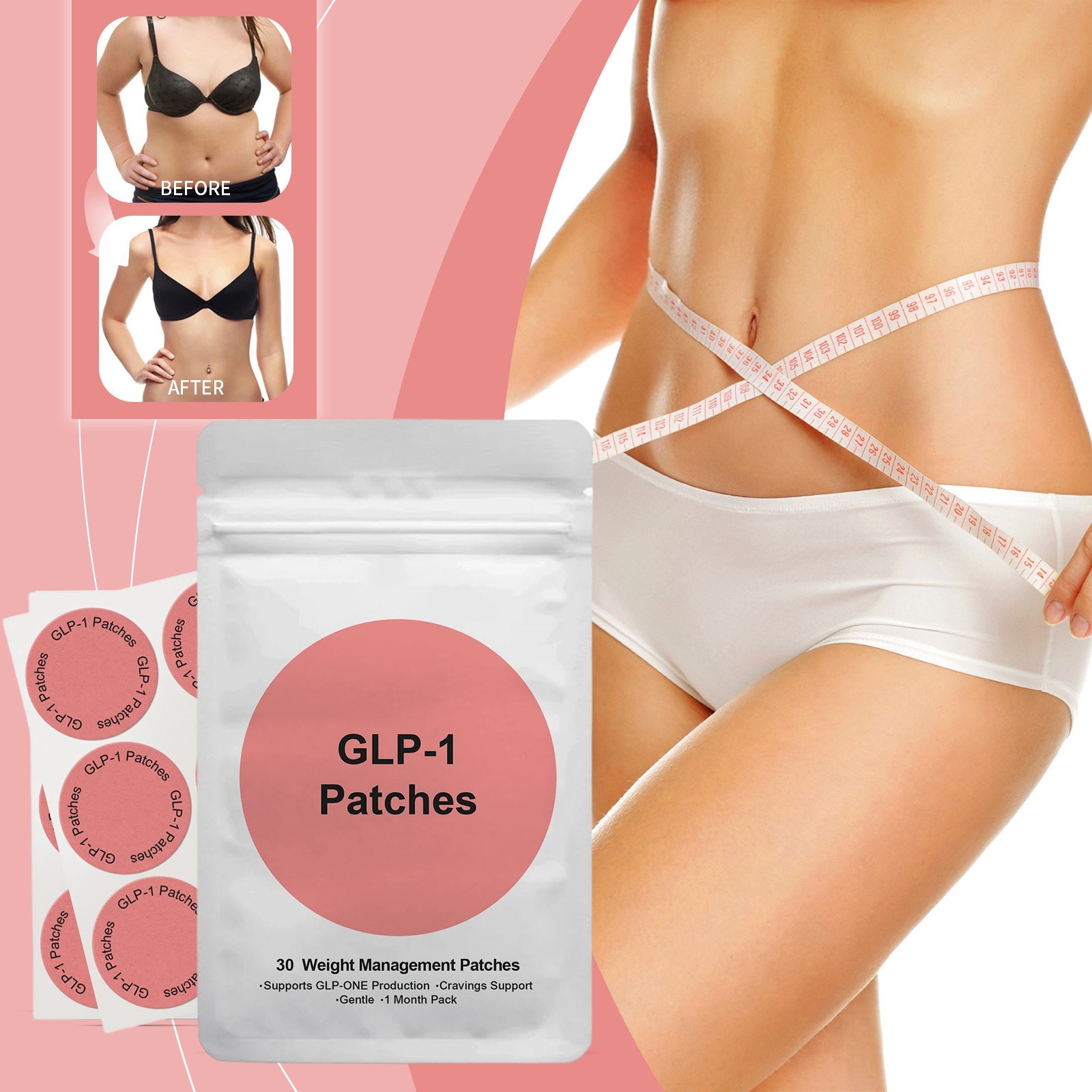 Health Y Wellness - Körperpflege-Pflaster Gesundheitspflege-Pflaster Wellness-Geschenk GLP-1 Gewichtsmanagement-Pflaster Tägliches