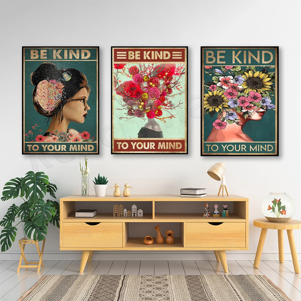 Behandeln Sie Ihren Geist gut: – Mental Health Wellness Quotes Bewertung und Preis