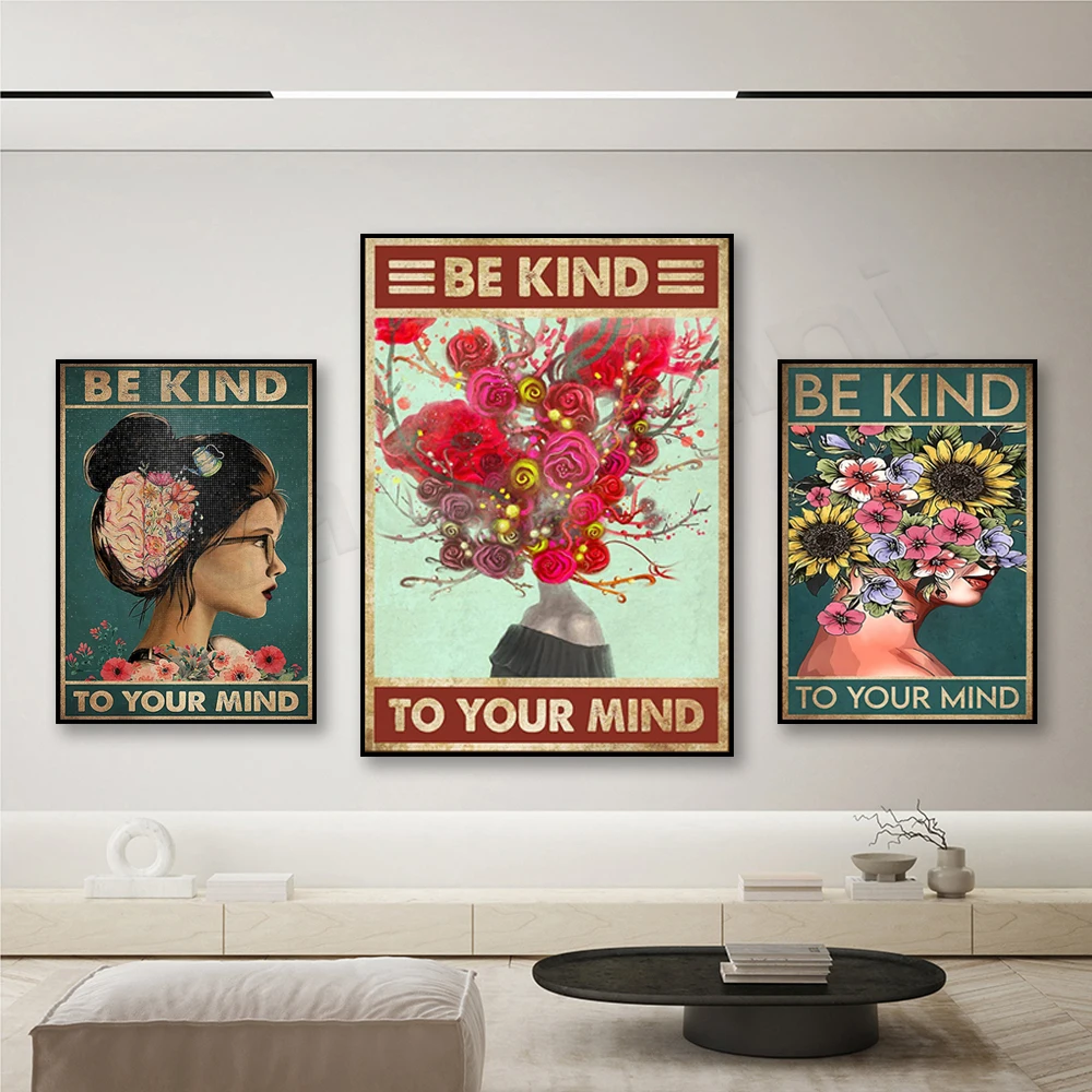 Behandeln Sie Ihren Geist gut: – Mental Health Wellness Quotes Bewertung und Preis